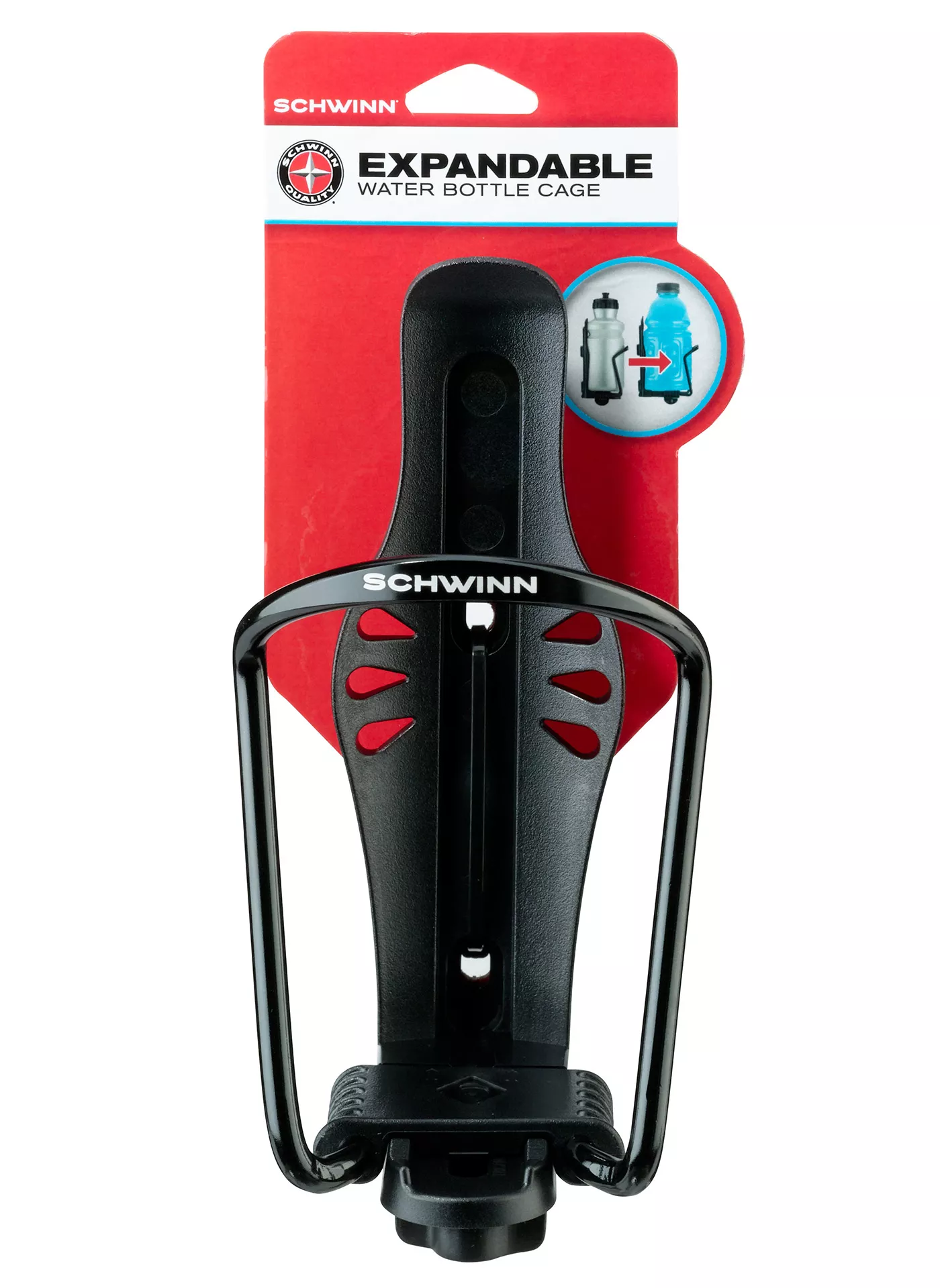 Schwinn bike water bottle cage expandable outlet